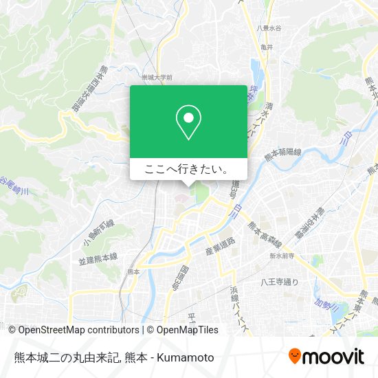 熊本城二の丸由来記地図
