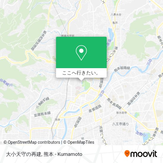 大小天守の再建地図