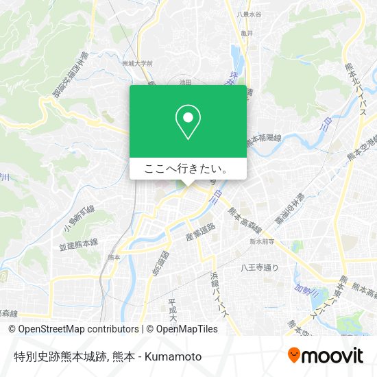 特別史跡熊本城跡地図