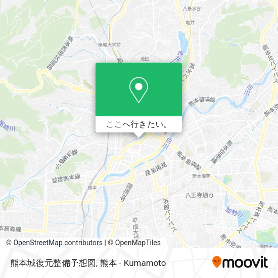 熊本城復元整備予想図地図