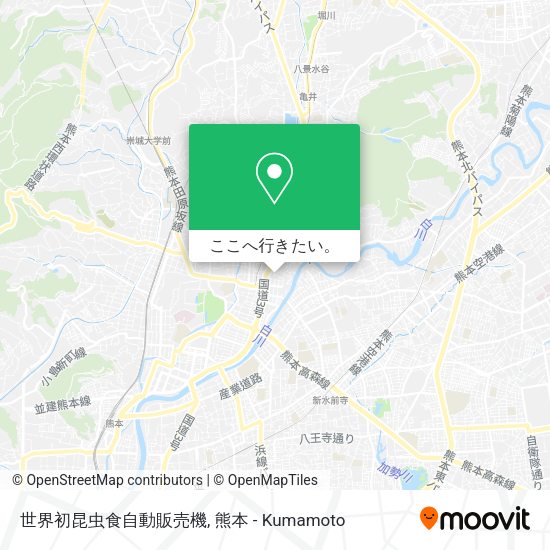 世界初昆虫食自動販売機地図