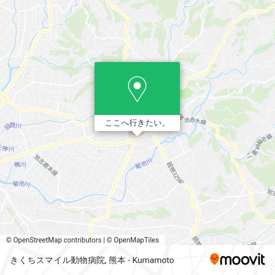 きくちスマイル動物病院地図