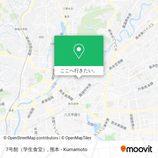 7号館（学生食堂）地図