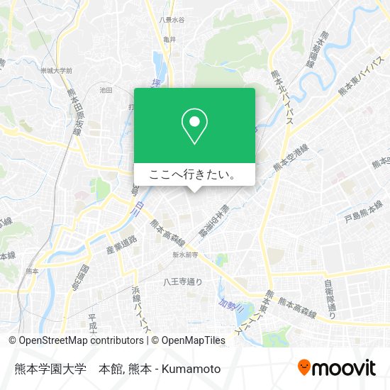 熊本学園大学　本館地図