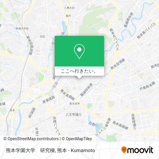 熊本学園大学　研究棟地図