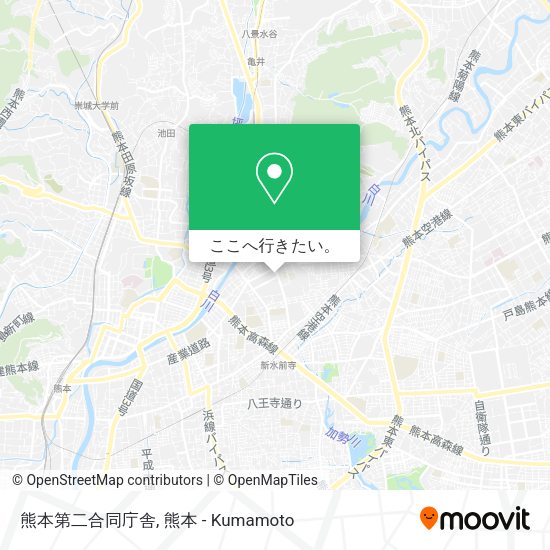 熊本第二合同庁舎地図