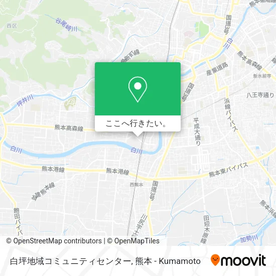 白坪地域コミュニティセンター地図