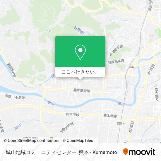 城山地域コミュニティセンター地図