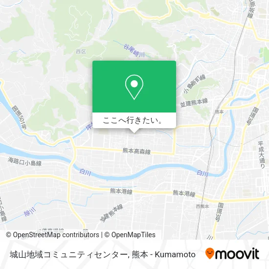 城山地域コミュニティセンター地図