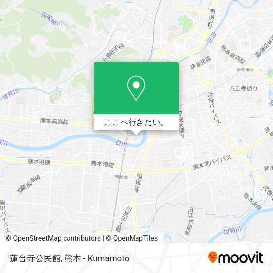蓮台寺公民館地図