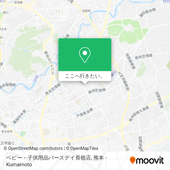 ベビー・子供用品バースデイ長嶺店地図