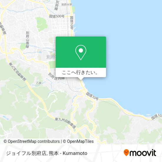 ジョイフル別府店地図