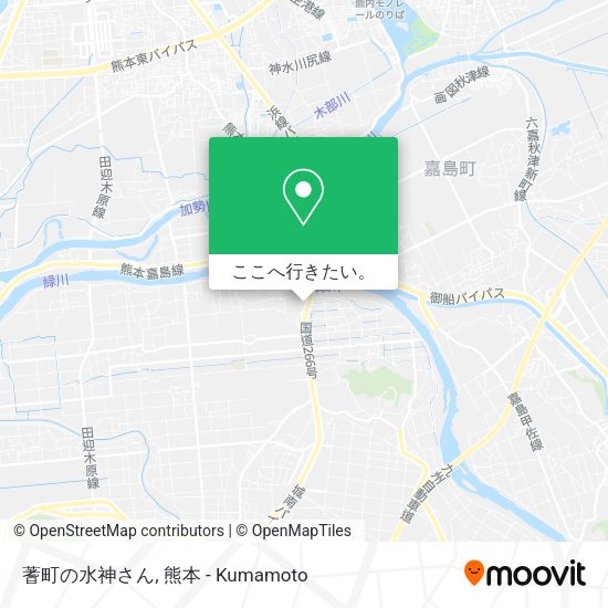 蓍町の水神さん地図