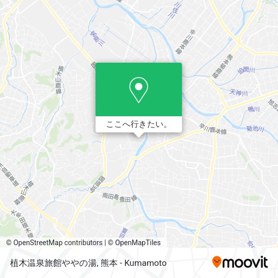 植木温泉旅館ややの湯地図