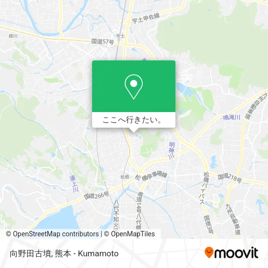 向野田古墳地図