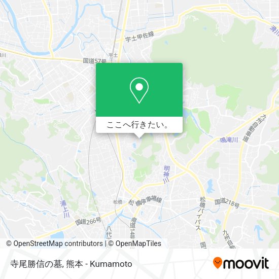 寺尾勝信の墓地図