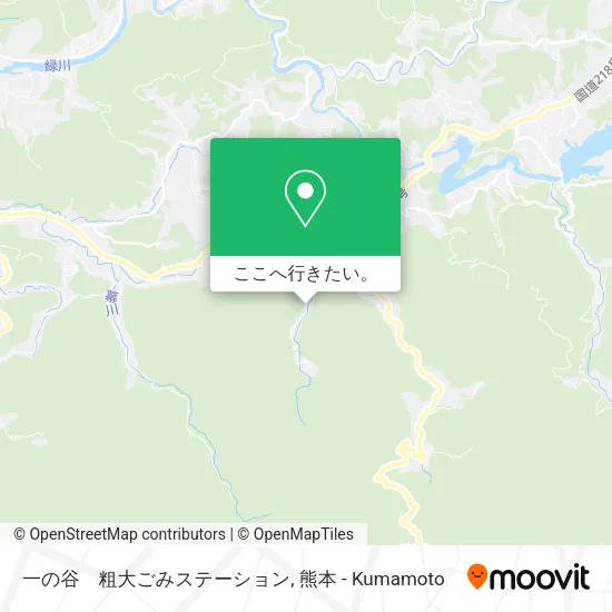 一の谷　粗大ごみステーション地図