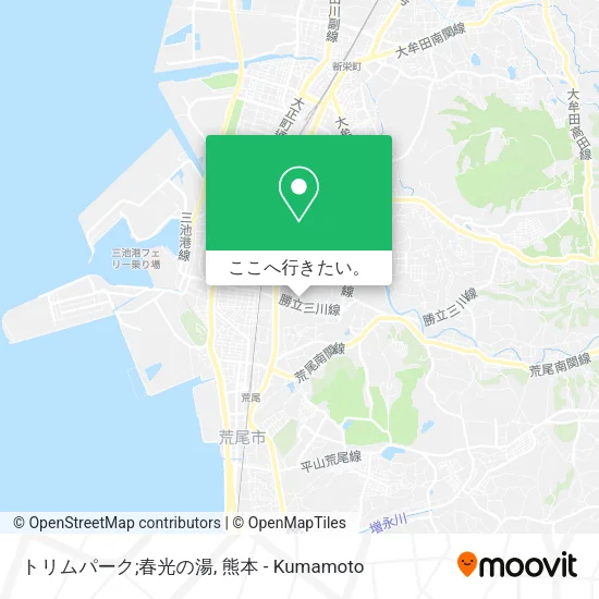 トリムパーク;春光の湯地図