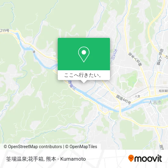筌場温泉;花手箱地図