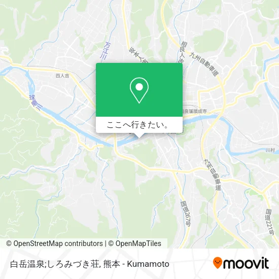 白岳温泉;しろみづき荘地図