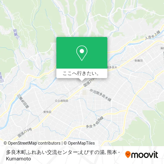 多良木町ふれあい交流センター;えびすの湯地図