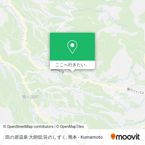田の原温泉 大朗舘;笹のしずく地図