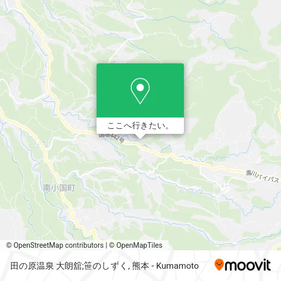 田の原温泉 大朗舘;笹のしずく地図