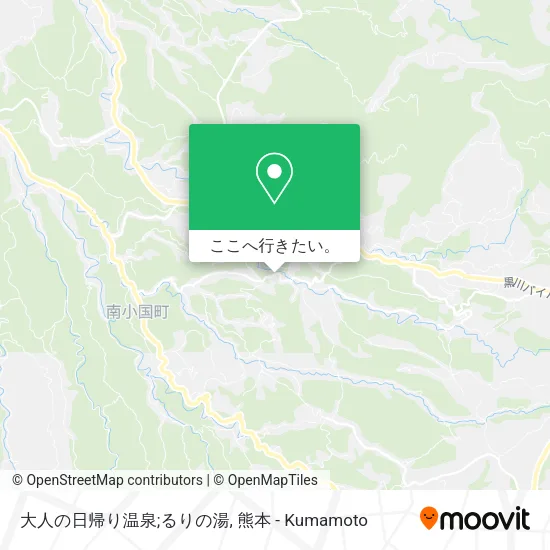 大人の日帰り温泉;るりの湯地図