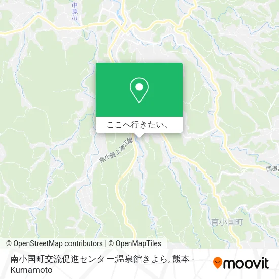 南小国町交流促進センター;温泉館きよら地図