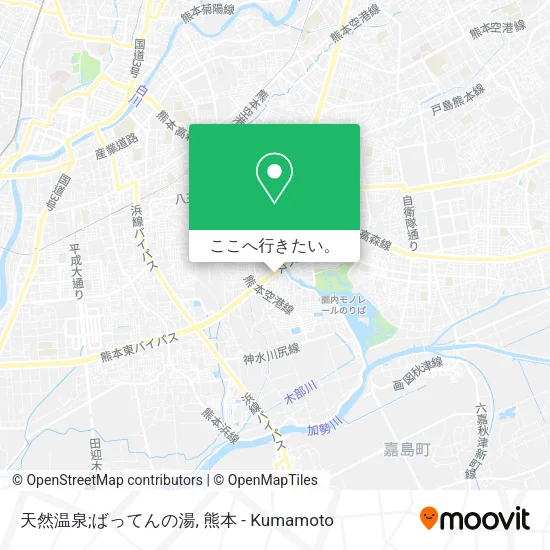 天然温泉;ばってんの湯地図