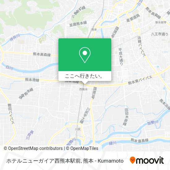 ホテルニューガイア西熊本駅前地図