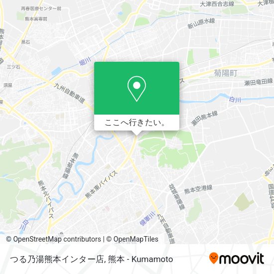 つる乃湯熊本インター店地図