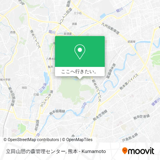 立田山憩の森管理センター地図