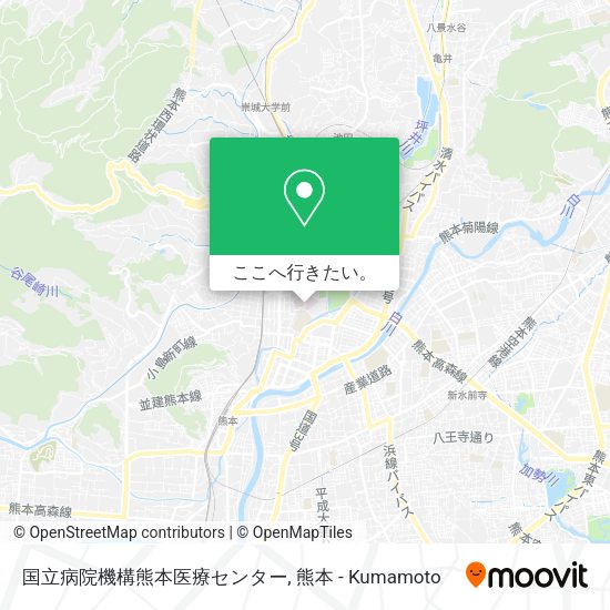 国立病院機構熊本医療センター地図