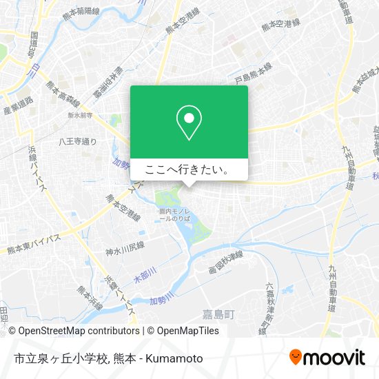 市立泉ヶ丘小学校地図
