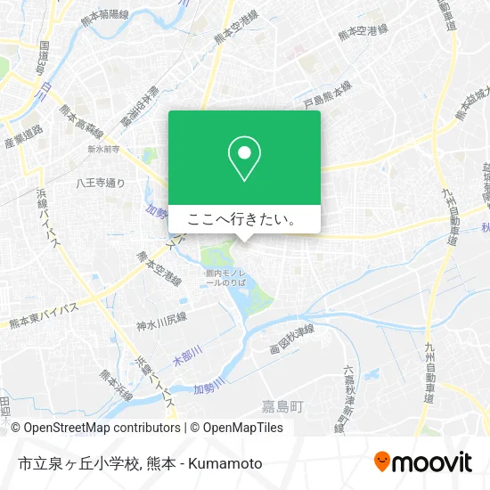 市立泉ヶ丘小学校地図