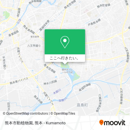 熊本市動植物園地図