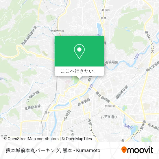 熊本城前本丸パーキング地図
