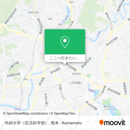 尚絅大学（生活科学部）地図
