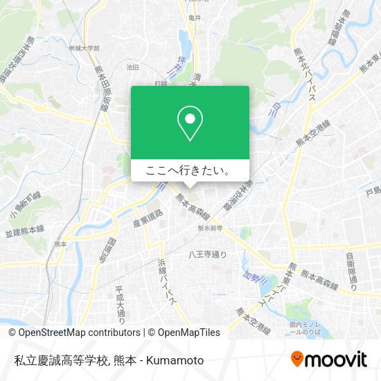 私立慶誠高等学校地図