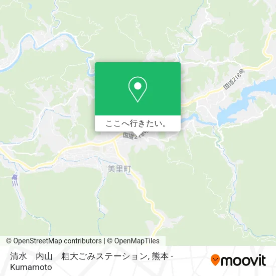 清水　内山　粗大ごみステーション地図