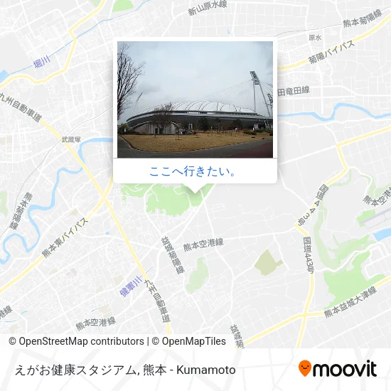 えがお健康スタジアム地図