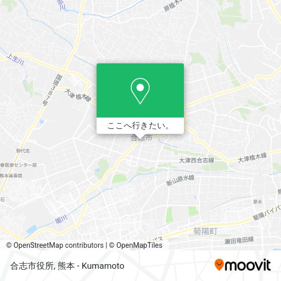 合志市役所地図
