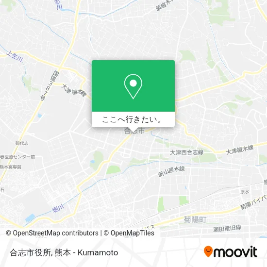 合志市役所地図