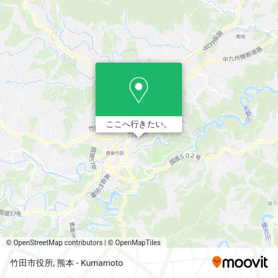竹田市役所地図