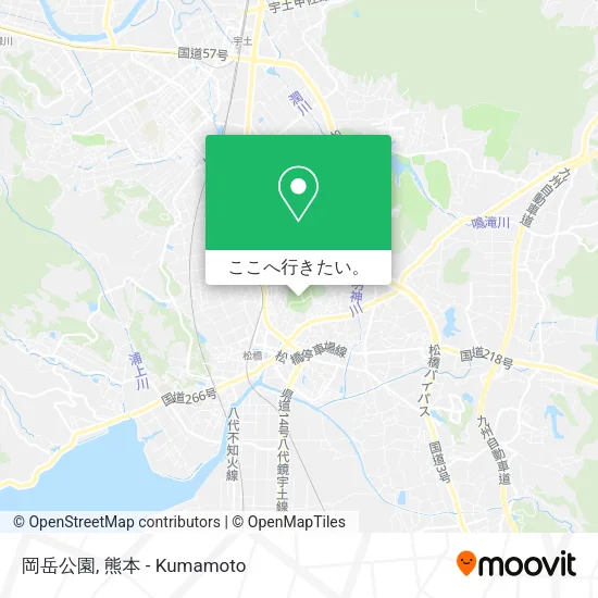 岡岳公園地図