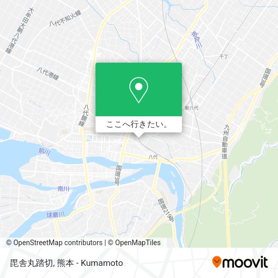 毘舎丸踏切地図