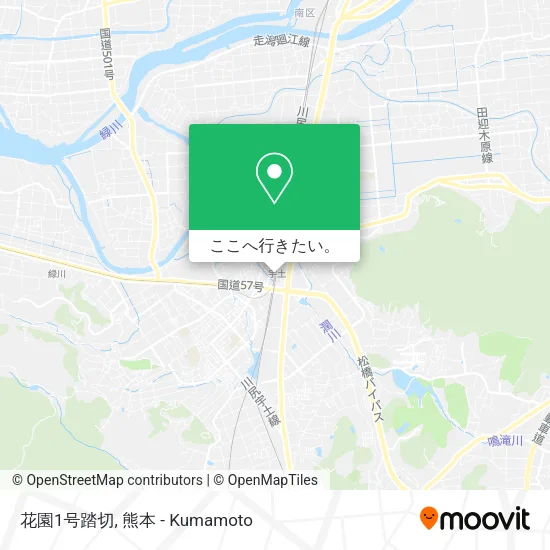 花園1号踏切地図