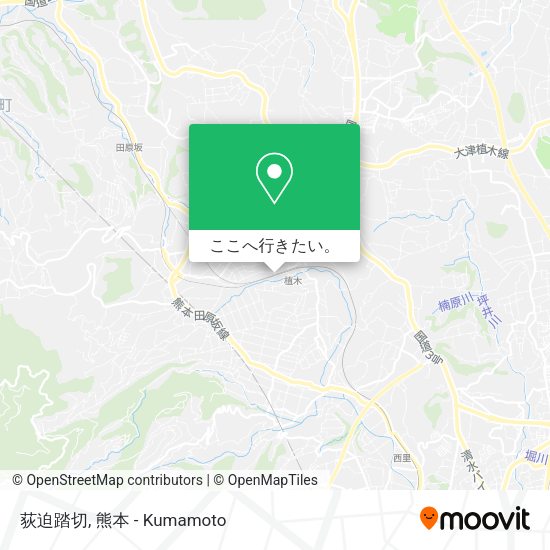 荻迫踏切地図