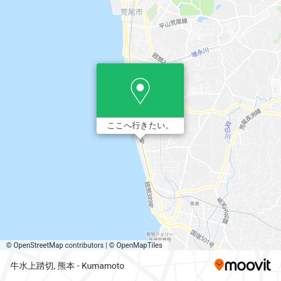牛水上踏切地図